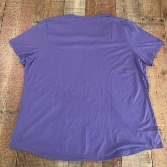 JMS Just my size purple short sleeve v-neck top women’s plus size 2X - Picture 5 of 6